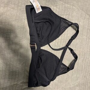 Shade and Shore Black Mesh Swim Top